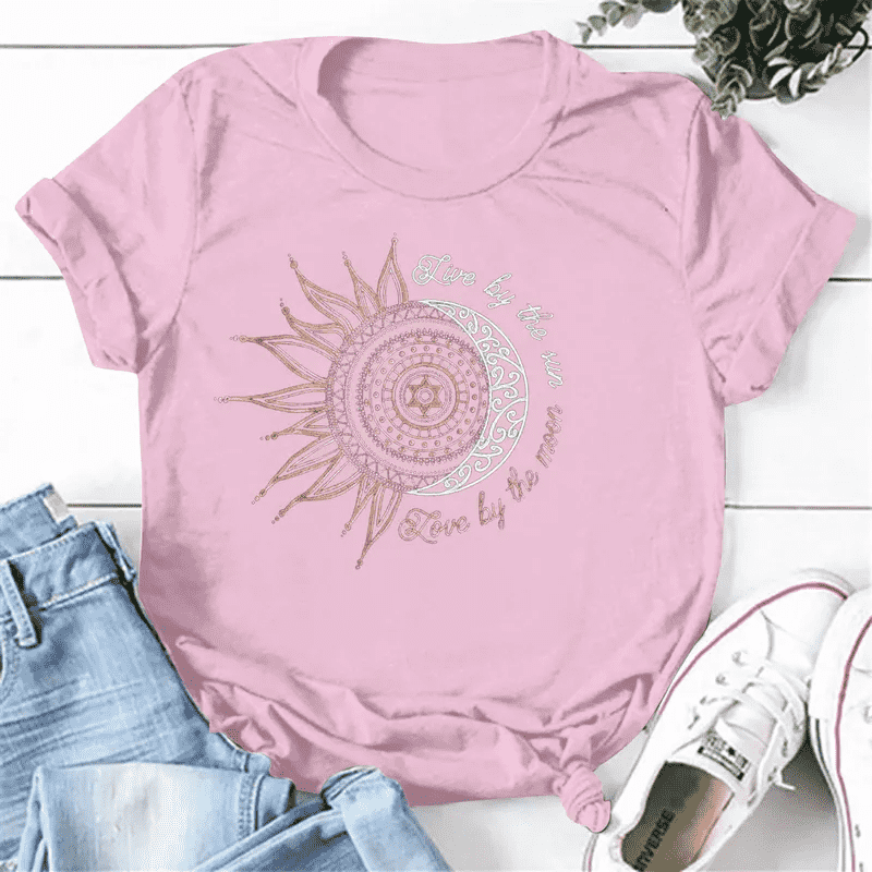Tee-shirt imprimé rose
