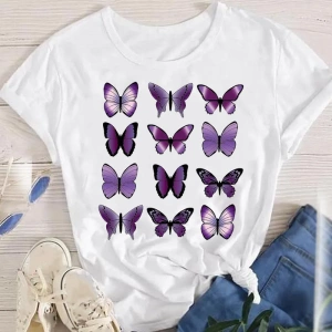 Tee-shirt imprimé papillons